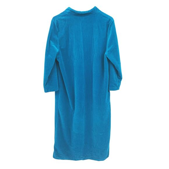 Vintage JC Penny Robes Velour 70s Nightgown Robe House Dress Gown Size 16 - Picture 5 of 7